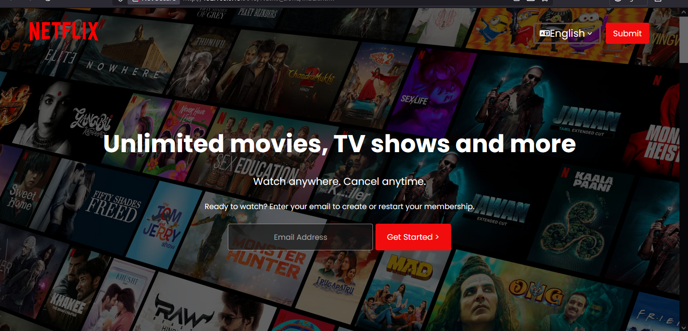 Project 2 screenshot